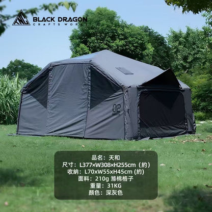 BLACK DRAGON 空間站 02天和專業戶外露營帳篷03星宿野營過夜充氣帳篷