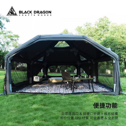 BLACK DRAGON 空間站 02天和專業戶外露營帳篷03星宿野營過夜充氣帳篷