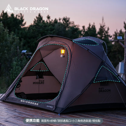 BLACK DRAGON 4Ppro尼龍款 黑龍tnc精緻露營帳篷戶外內帳防雨透氣輕量化便捷式