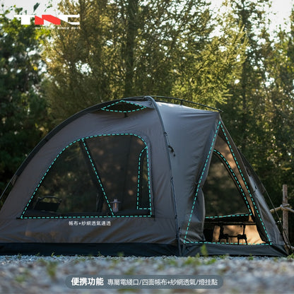 BLACK DRAGON 黑龍魔法屋戶外露營帳篷防雨登山摺疊便攜式球形帳篷