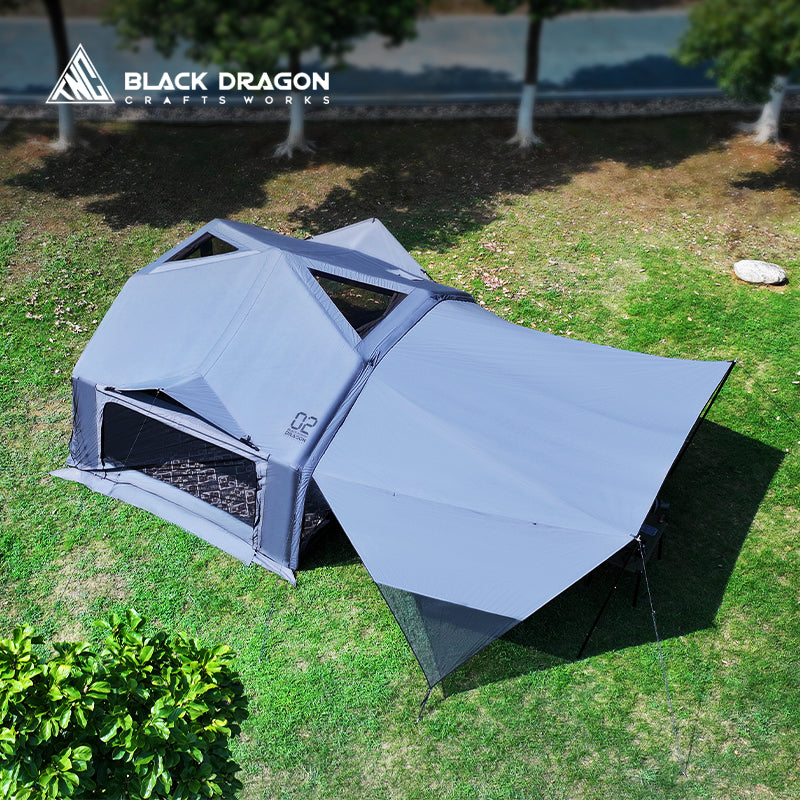 BLACK DRAGON 空間站 02天和專業戶外露營帳篷03星宿野營過夜充氣帳篷