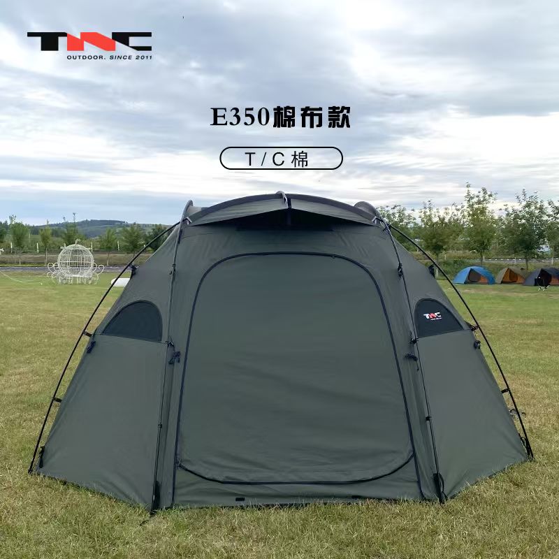 BLACK DRAGON 黑龍E350戶外露營帳篷防暴雨過夜摺疊便捷式野營TC棉