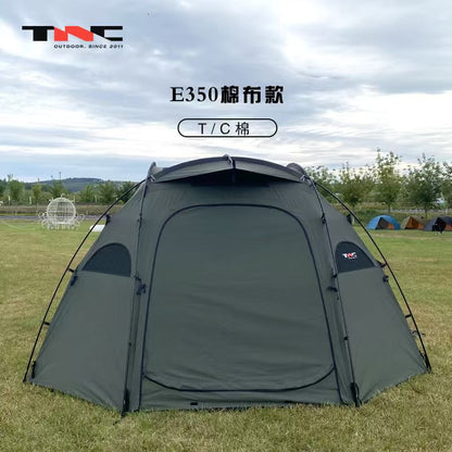 BLACK DRAGON 黑龍E350戶外露營帳篷防暴雨過夜摺疊便捷式野營TC棉