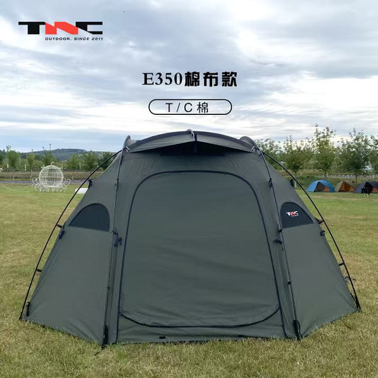 BLACK DRAGON 黑龍E350戶外露營帳篷防暴雨過夜摺疊便捷式野營TC棉