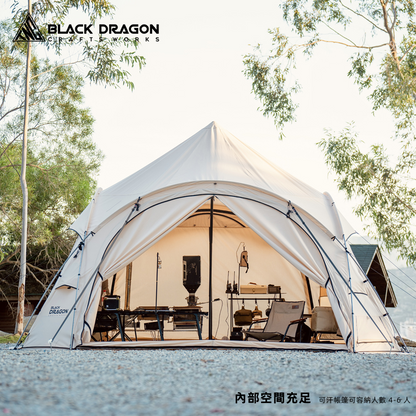 BLACK DRAGON 黑龍可汗戶外露營帳篷野營過夜保暖抗寒蒙古包帳篷